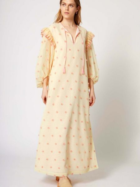 Sukienka długa Manoush różowa
