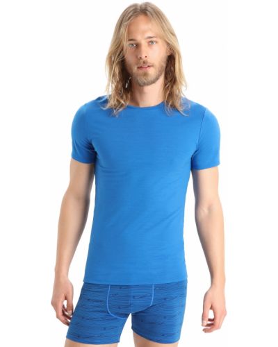 T-shirt sportive in maglia Icebreaker blu
