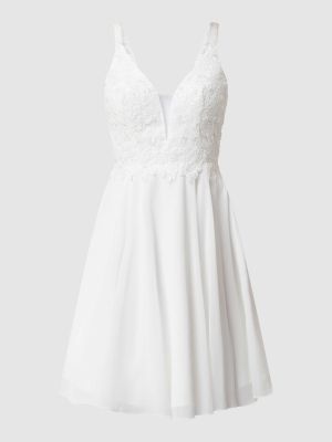 Sukienka koktajlowa w serca Luxuar biała