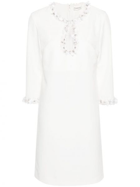 Bílé mini šaty s flitry P.a.r.o.s.h.