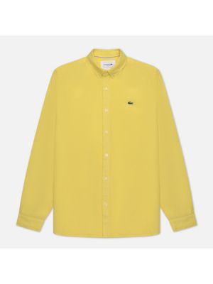 Мужская рубашка Lacoste Regular Fit Linen, 43 жёлтый
