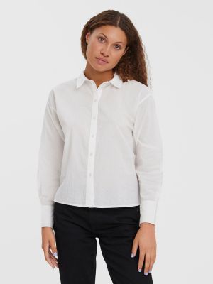 Camisa con botones manga larga Vero Moda blanco