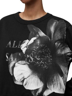 Bluza z nadrukiem Allsaints czarna