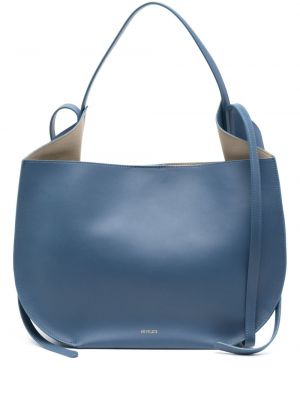 Leder shopper handtasche Ree Projects blau