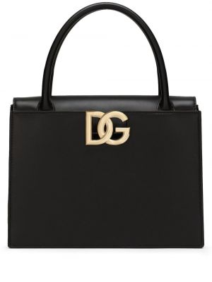 Kožená shopper kabelka Dolce & Gabbana