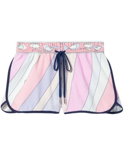 Stripete shorts Pucci rosa