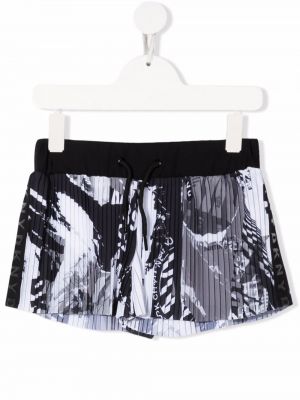 Plissert trykt shorts for jenter Dkny Kids svart