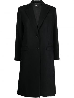 Czarny płaszcz Karl Lagerfeld