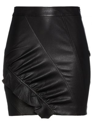 Kožená sukně Iro - Černá