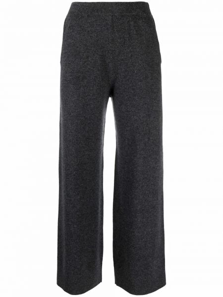 Pantalones de cintura alta de punto Allude gris