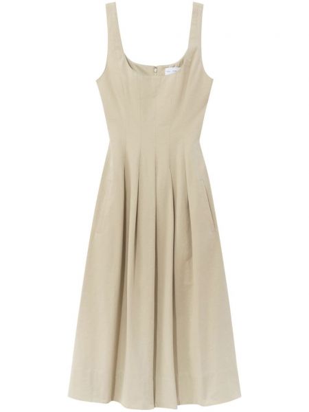 Plisirana pamučna haljina na naramenice Proenza Schouler White Label
