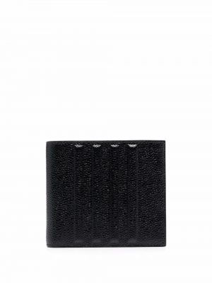 Kožená peňaženka Thom Browne čierna