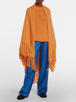 Bufanda de cachemir con estampado de cachemira Gabriela Hearst naranja