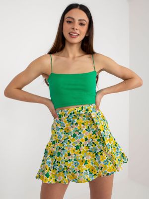 Mini spódniczka w kwiatki Fashionhunters