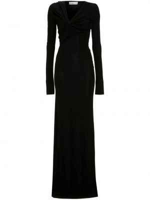 Černé dlouhé šaty Victoria Beckham