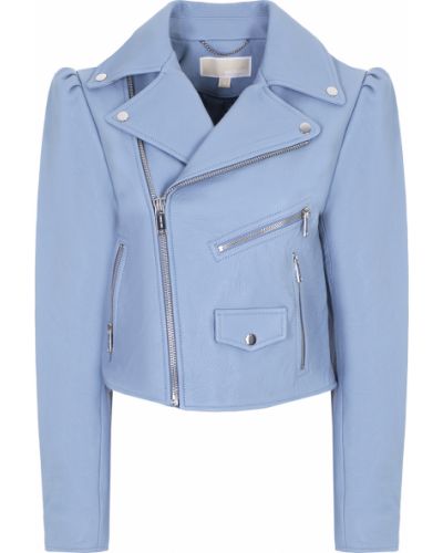 Кожаная куртка Michael Michael Kors, голубая