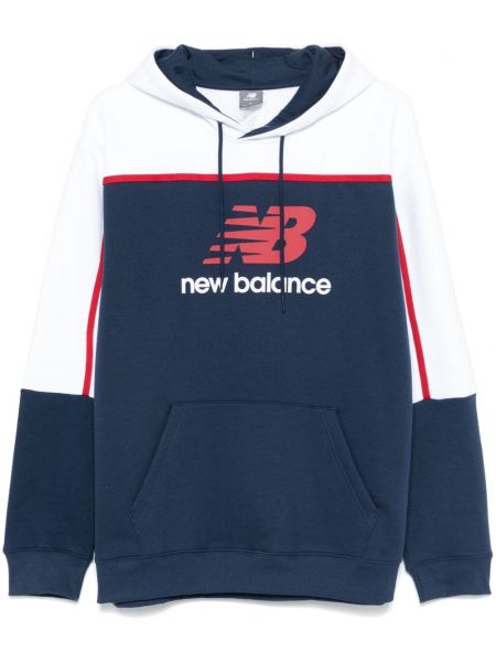 Baskılı hoodie New Balance mavi