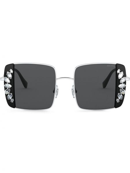 Gafas de sol de cristal Miu Miu Eyewear negro