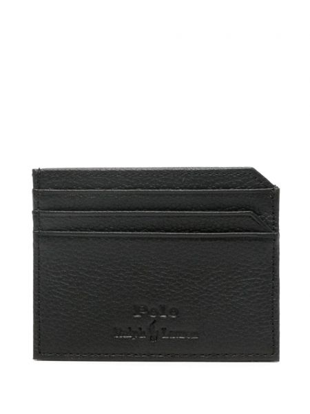 Δερμάτινος πορτοφόλι Polo Ralph Lauren μαύρο