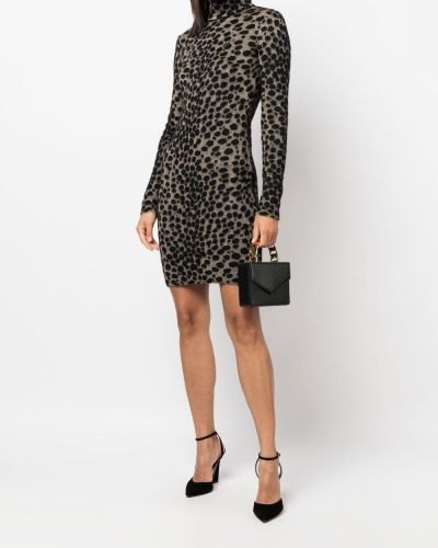Raštuotas mini suknele leopardinis Genny