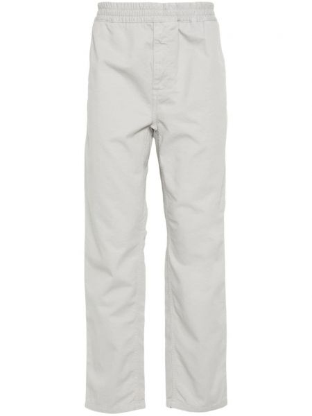 Ravne hlače Carhartt Wip siva