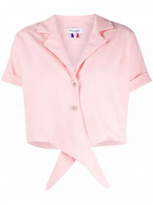 Camicia a maniche corte La Seine & Moi, rosa