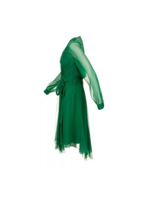 Vestido midi Alberta Ferretti verde