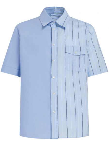 Βαμβακερό πουκάμισο Marni μπλε