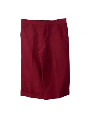 Pantalon en coton Marni Pre-owned rouge