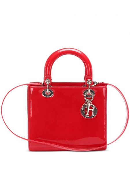 Lakkozott bőr táska Christian Dior Pre-owned piros
