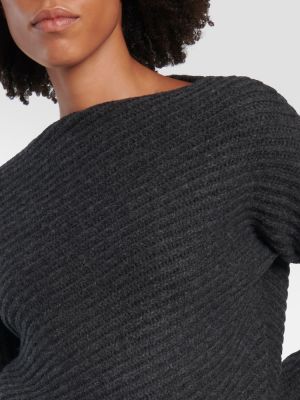 Jersey de lana de tela jersey Totême gris