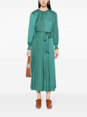 Saténové šaty Ulla Johnson zelené