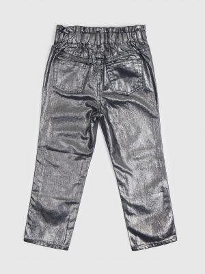 Priliehavé džínsy Gap sivá