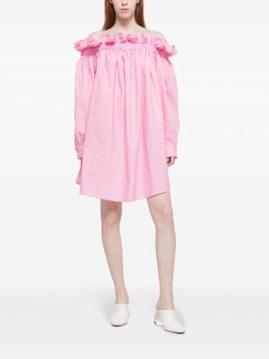 Bavlněné šaty Az Factory růžové