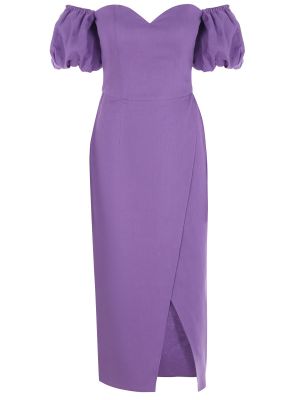 Льняное вечернее платье La Darique фиолетовое