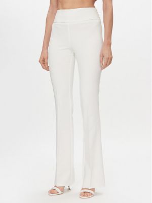 Spodnie klasyczne skinny fit Rinascimento białe