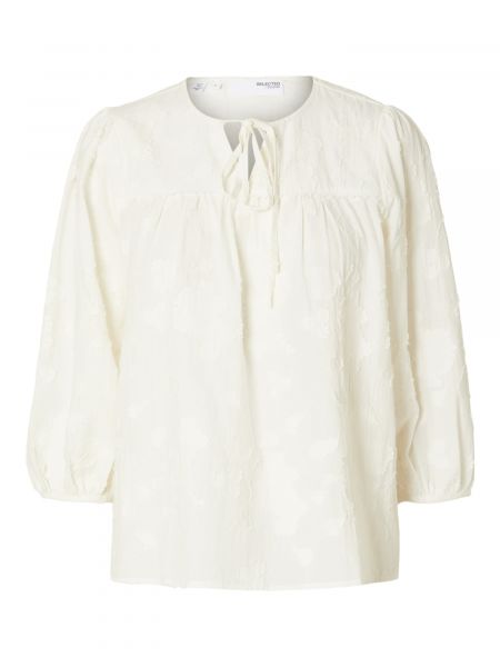 Bluza s ovratnikom Selected Femme bijela