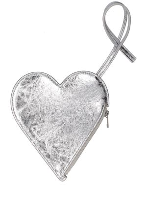 Δερμάτινος πορτοφόλι με μοτίβο καρδιά Jil Sander