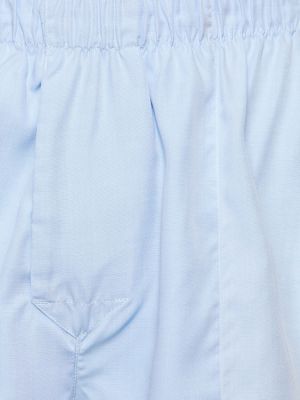 Pantaloni scurți din lyocell împletite Cdlp alb