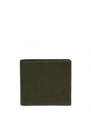 Kožená peňaženka s potlačou s abstraktným vzorom Alexander Mcqueen
