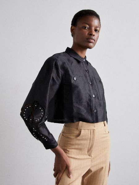 Блузка-рубашка CLINT maje, noir
