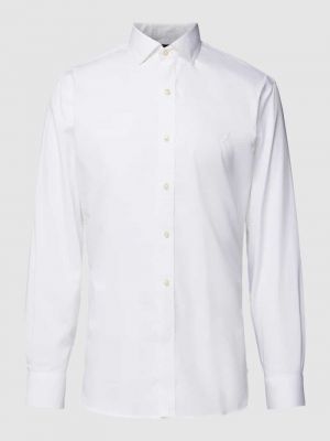 Biała koszula slim fit bawełniana w paski Polo Ralph Lauren