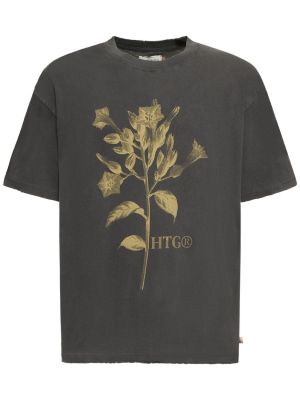 Camiseta de algodón de tela jersey Honor The Gift negro