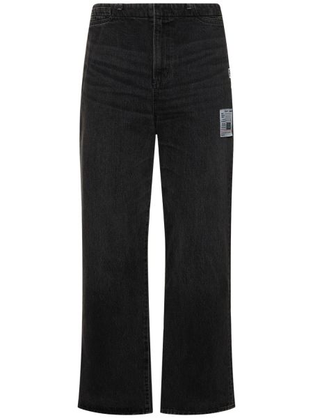 Relaxed fit flare jeans i bomull Mihara Yasuhiro svart