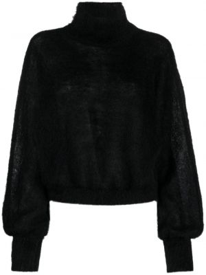 Mohérový svetr Alberta Ferretti černý