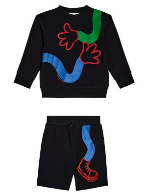 Trykt bomull fleece shorts for gutter Stella Mccartney Kids