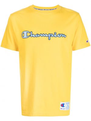 T-shirt ricamato Champion giallo