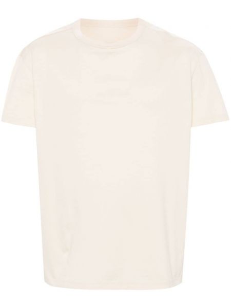T-shirt brodé en coton Maison Margiela beige