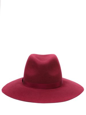 Велюровая шляпа Cocoshnick бордовая