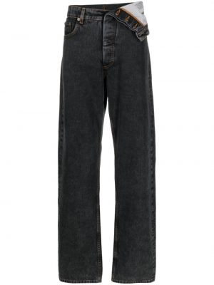 Asymmetrische straight jeans Y/project schwarz